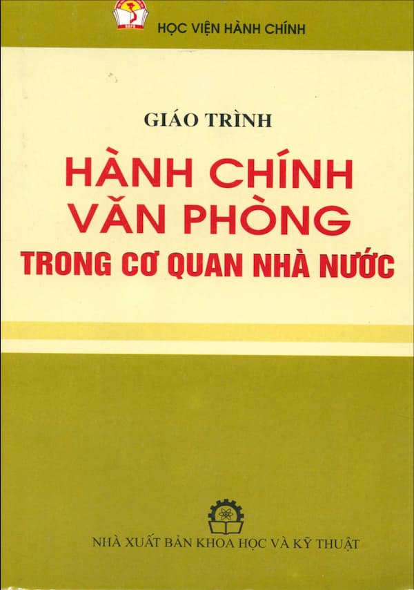 Giáo trình hành chính văn phòng trong cơ quan nhà nước