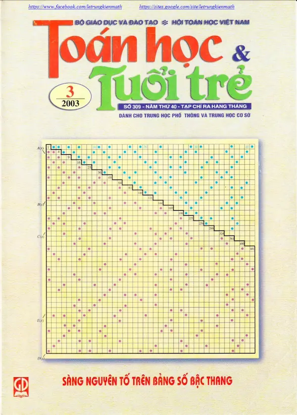 Tạp chí Toán Học và Tuổi trẻ số 309 tháng 3 năm 2003