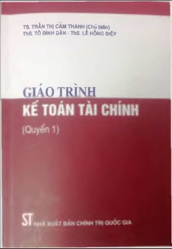 Giáo trình kế toán tài chính (Quyển 1)