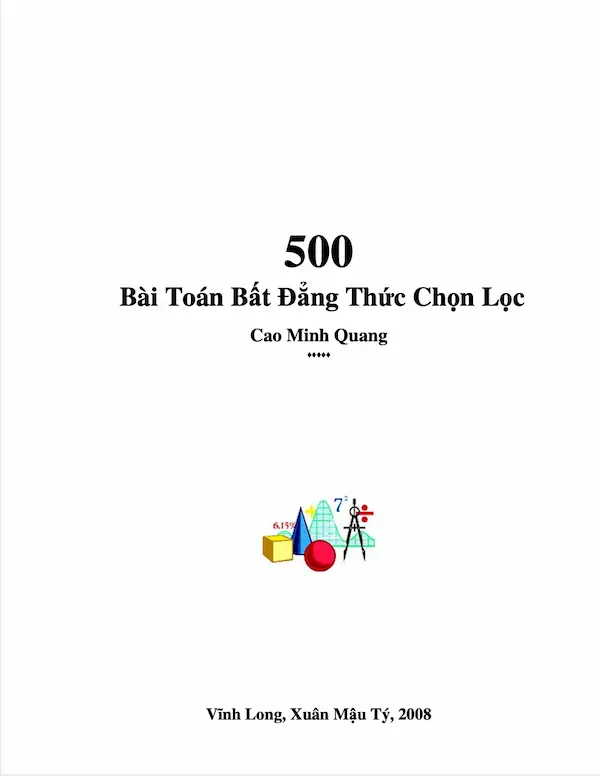 500 bài bất đẳng thức chọn lọc