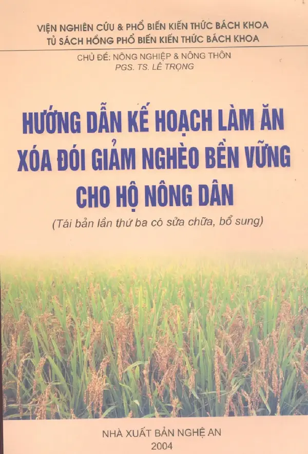 Hướng dẫn kế hoạch làm ăn xoá đói giảm nghèo bền vững cho hộ nông dân