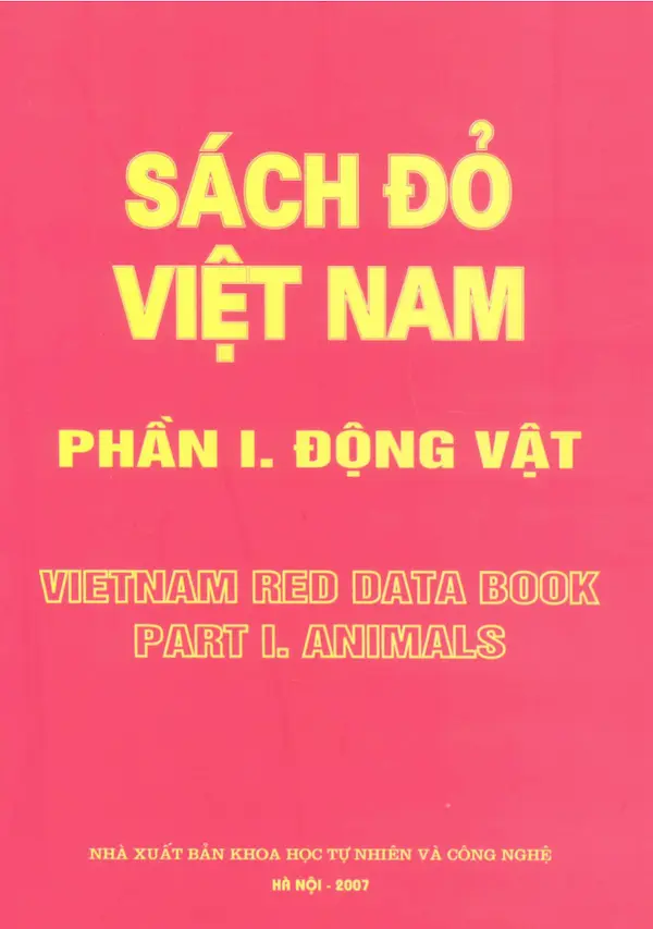 Sách đỏ Việt Nam – Phần I (Động Vật)