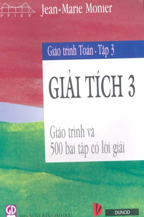 Giáo trình Toán – Tập 3: Giải tích 3