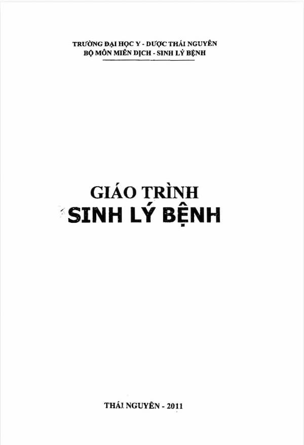 Giáo trình sinh lý bệnh