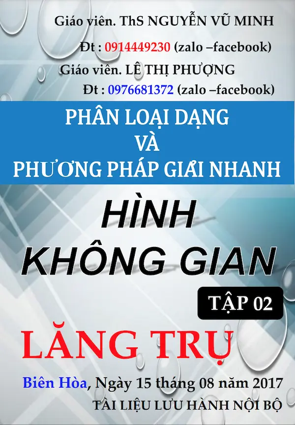 Phân Loại Dạng Và Phương Pháp Giải Nhanh Hình Không Gian Tập 2: Lăng Trụ