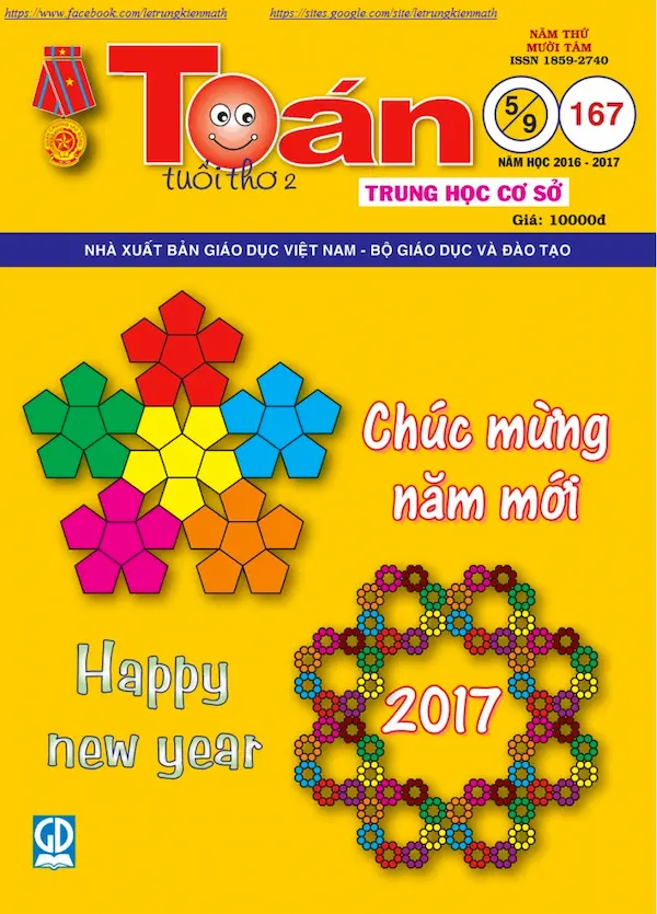 Toán tuổi thơ 2 THCS Số 167 phát hành tháng 1 năm 2017