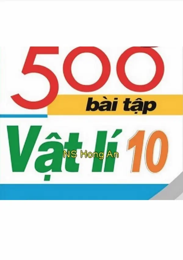 500 Bài Tập Vật Lí 10