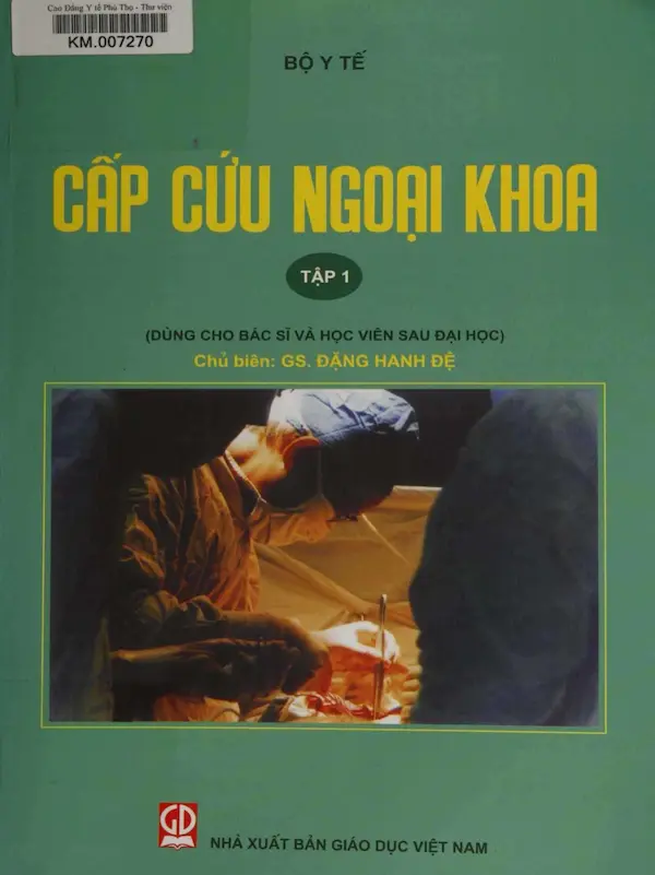 Cấp cứu ngoại khoa – tập 1