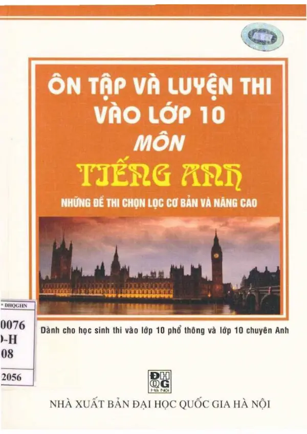 Ôn Tập Và Luyện Thi Vào Lớp 10 Môn Tiếng Anh