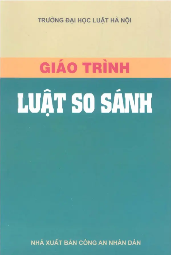 Giáo Trình Luật So Sánh