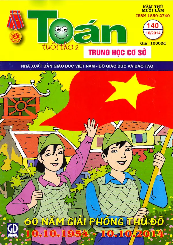 Toán tuổi thơ 2 THCS Số 140 phát hành tháng 10 năm 2014