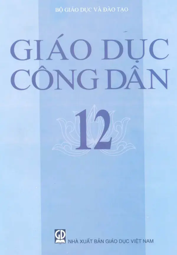 Sách Giáo Khoa Giáo Dục Công Dân 12