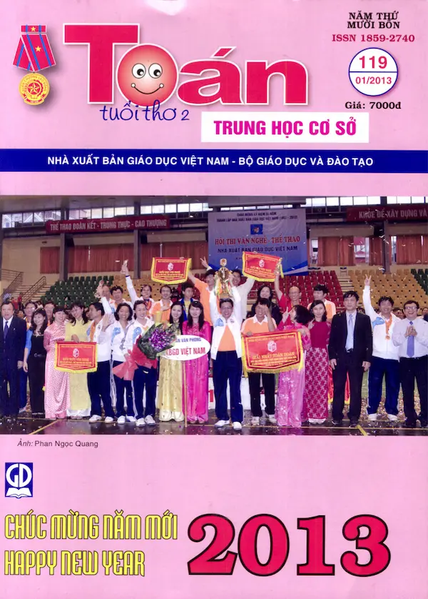 Toán tuổi thơ 2 THCS Số 119 phát hành tháng 1 năm 2013