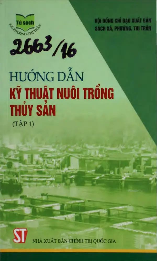 Hướng Dẫn Kỹ Thuật Nuôi Trồng Thuỷ Sản Tập 1