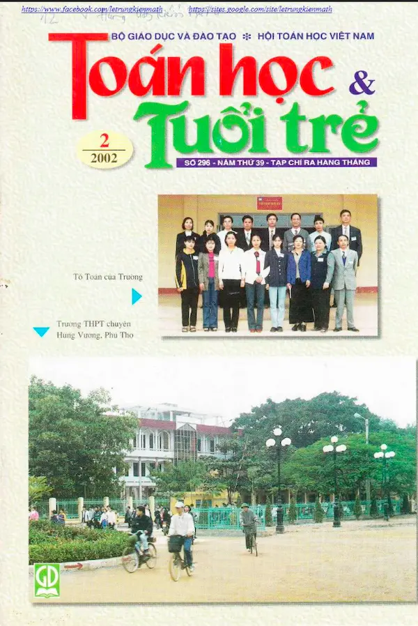 Tạp chí Toán Học và Tuổi trẻ số 296 tháng 3 năm 2002