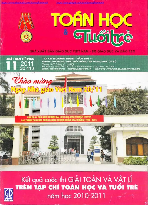 Tạp chí Toán Học và Tuổi trẻ số 413 tháng 11 năm 2011