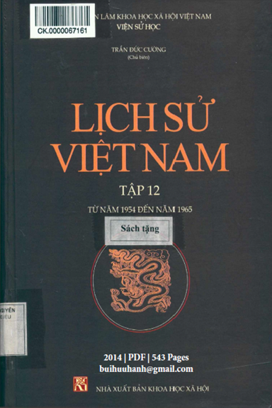 Lịch Sử Việt Nam 12: Từ Năm 1954 Đến Năm 1965 PDF EPUB