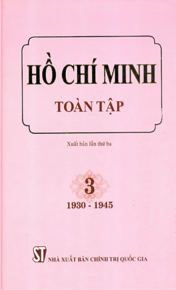 Hồ Chí Minh Toàn Tập – Tập 3