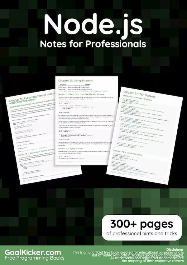 Node.js Notes for Professionals