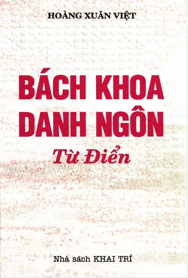 Bách khoa Danh Ngôn Từ Điển