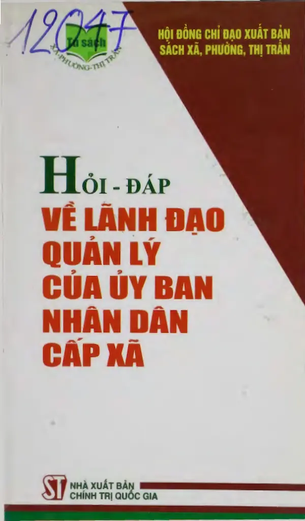 Hỏi – Đáp Về Lãnh Đạo, Quản Lý Của Uỷ Ban Nhân Dân Cấp Xã