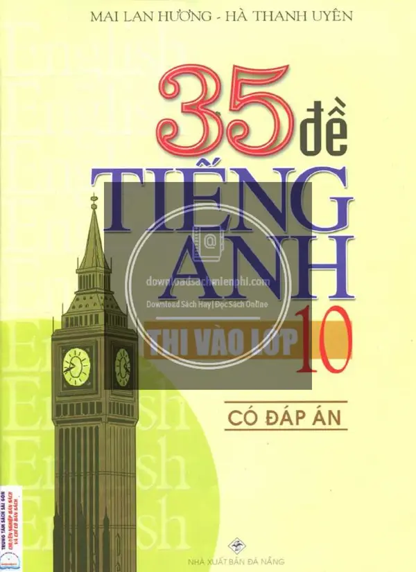 35 Đề Tiếng Anh Thi Vào Lớp 10 – Có Đáp Án