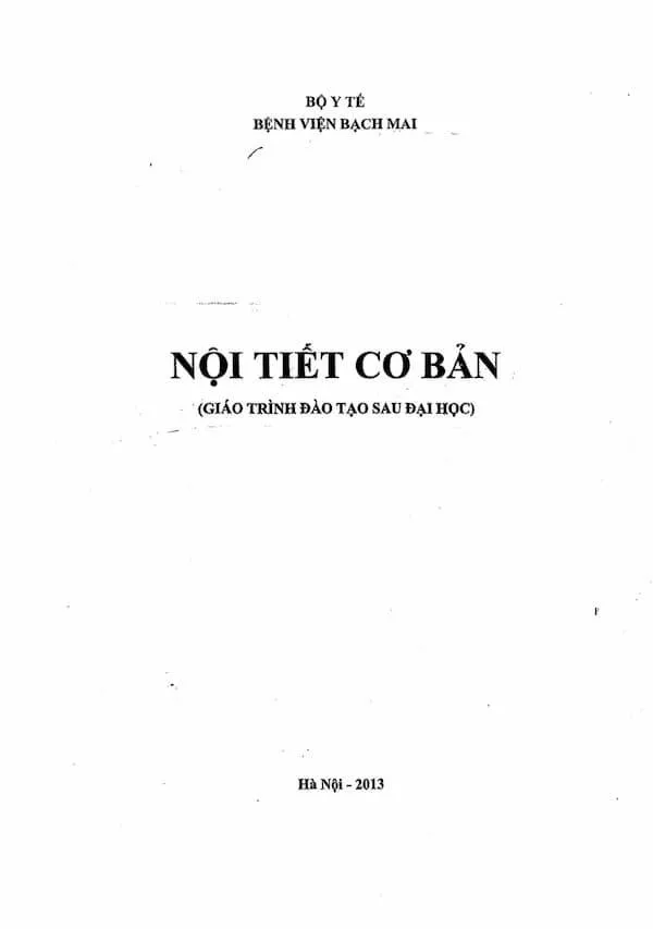 Nội tiết cơ bản