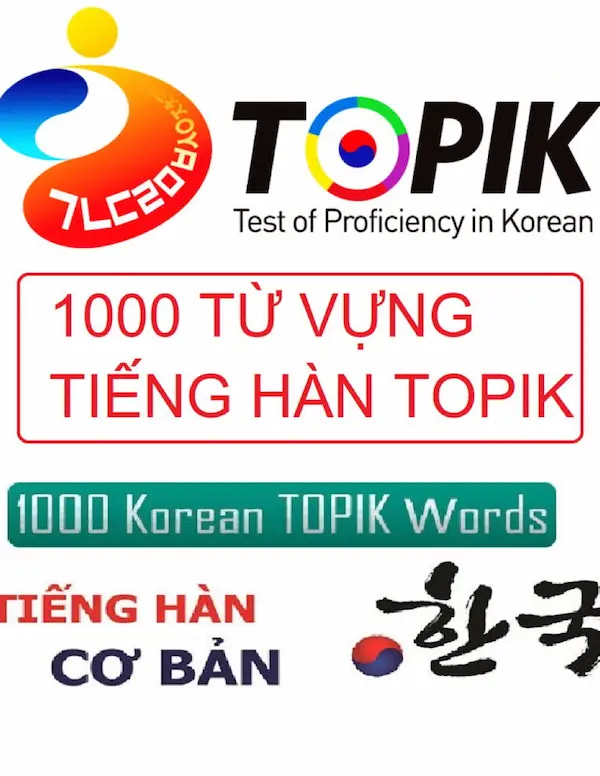 1000 Từ Vựng Tiếng Hàn Luyện Thi Topik