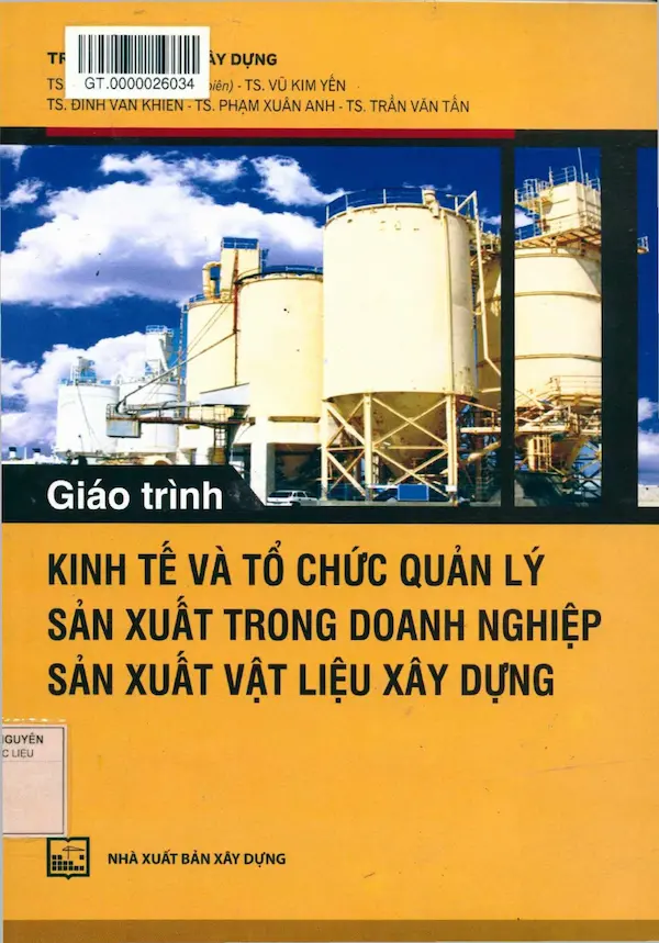 Giáo trình kinh tế và tổ chức quản lý sản xuất trong doanh nghiệp sản xuất vật liệu xây dựng