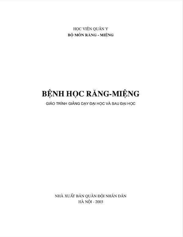 Bệnh học răng miệng