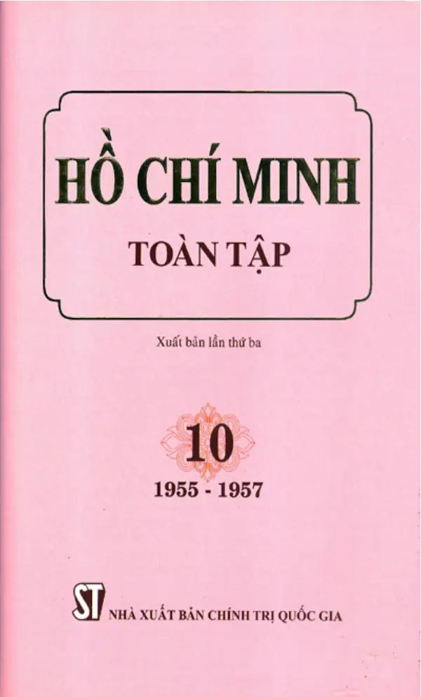 Hồ Chí Minh Toàn Tập – Tập 10