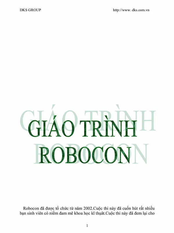 Giáo trình Robocon