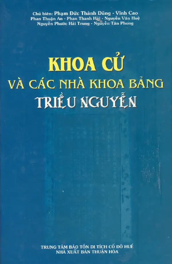 Khoa Cử Và Các Nhà Khoa Bảng Triều Nguyễn