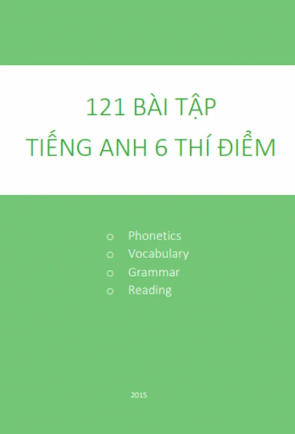 121 Bài Tập Tiếng Anh 6 Thí Điểm (Có Đáp Án)