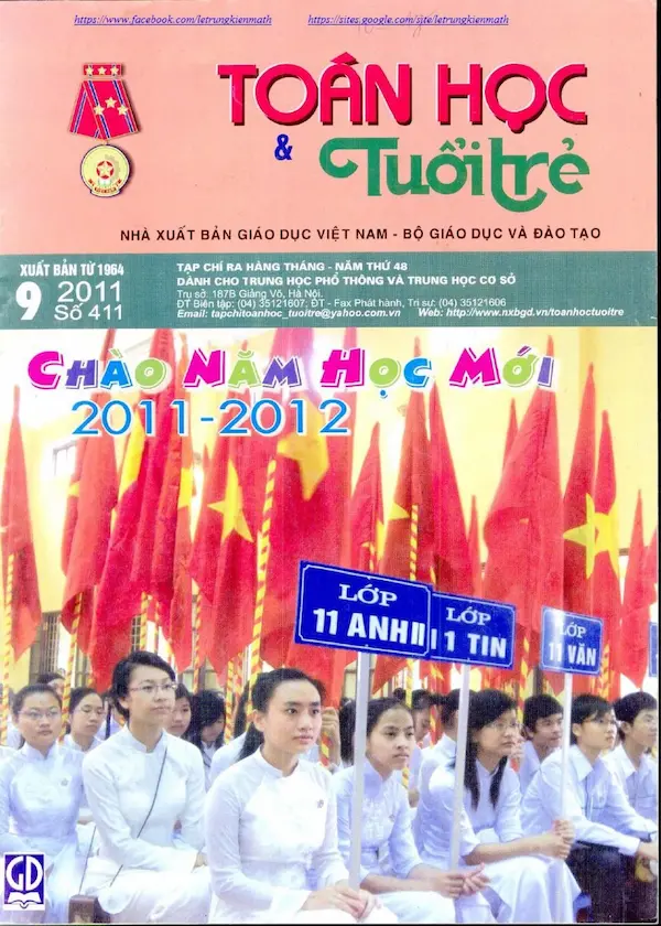 Tạp chí Toán Học và Tuổi trẻ số 411 tháng 9 năm 2011