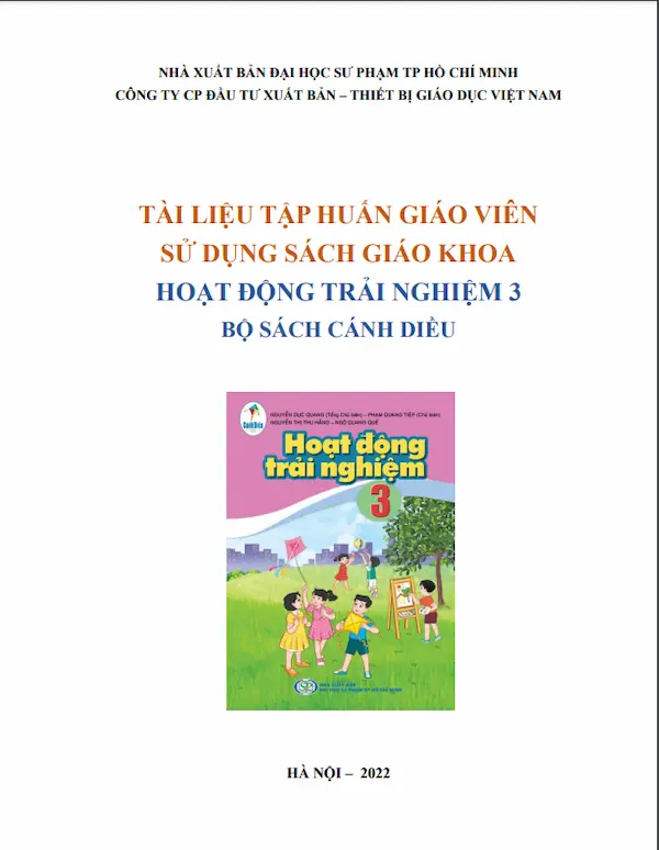 Tài liệu tập huấn giáo viên sử dụng sách giáo khoa hoạt động trải nghiệm 3 bộ sách Cánh Diều