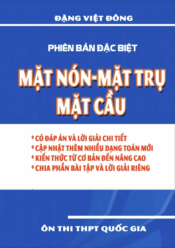 Mặt Nón – Mặt Trụ – Mặt Cầu