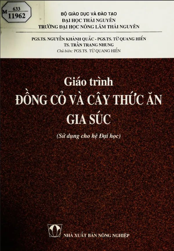 Giáo trình đồng cỏ và cây thức ăn gia súc