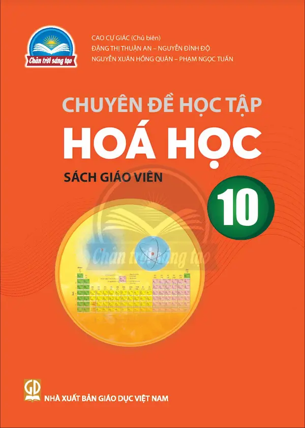 Sách Giáo Viên Chuyên Đề Học Tập Hoá Học 10 – Chân Trời Sáng Tạo