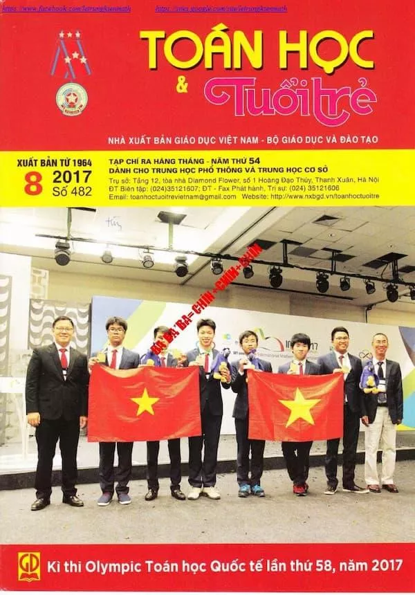 Tạp chí Toán Học và Tuổi trẻ số 482 tháng 8 năm 2017