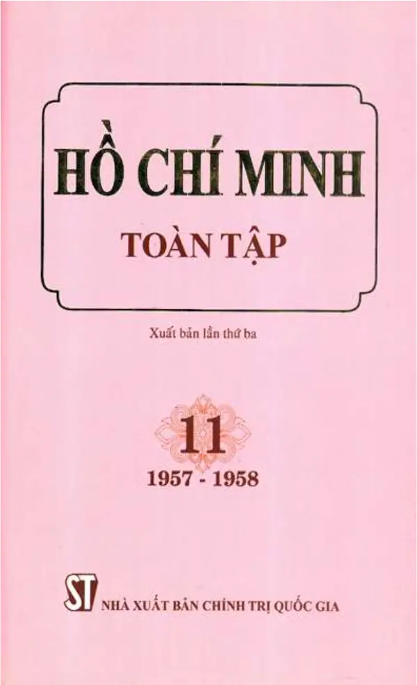 Hồ Chí Minh Toàn Tập – Tập 11