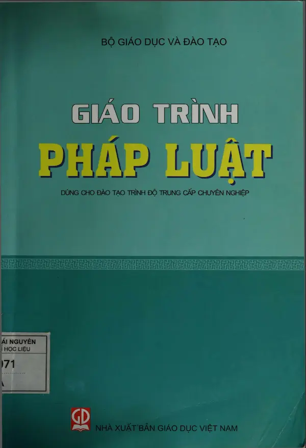 Giáo trình pháp Luật