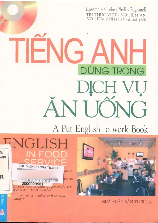 Tiếng Anh Dùng Trong Dịch Vụ Ăn Uống