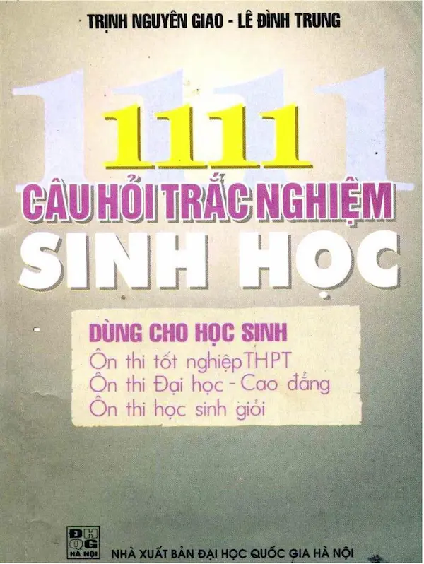 111 Câu Hỏi Trắc Nghiệm Sinh Học