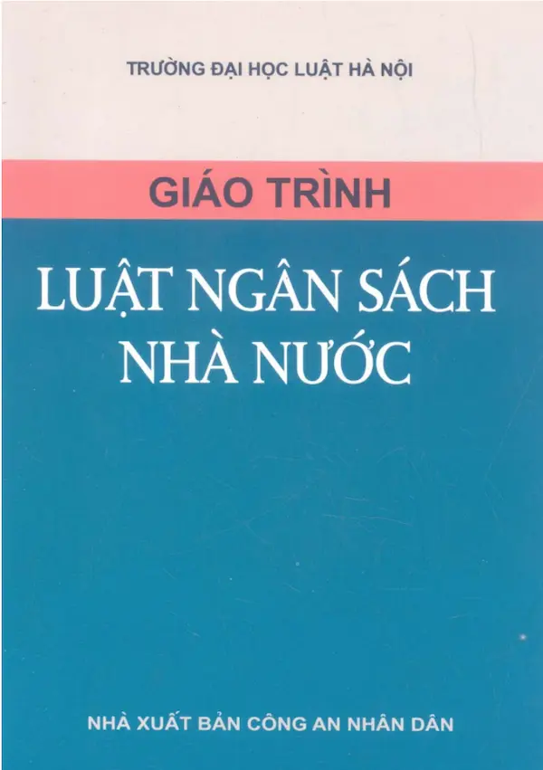 Giáo trình luật ngân sách nhà nước