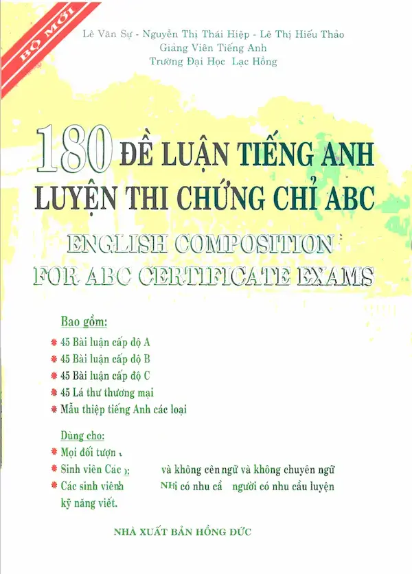 180 Đề Luận Tiếng Anh Luyện Thi Chứng Chỉ ABC