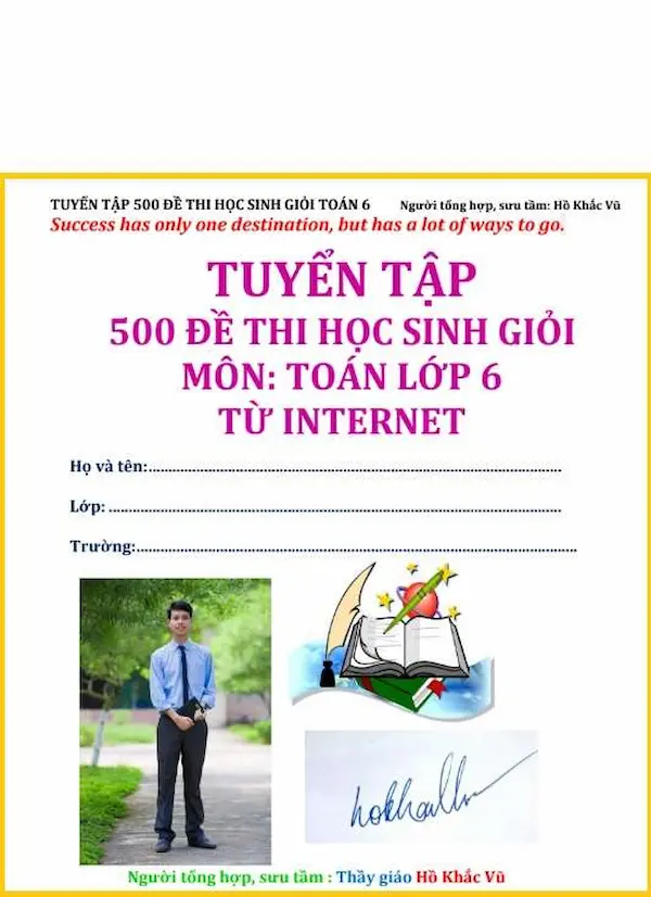 Tuyển Tập 500 Đề Thi Học Sinh Giỏi Toán 6