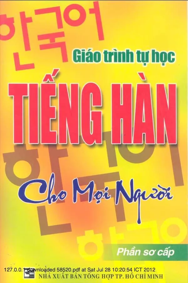 Giáo trình tự học tiếng Hàn cho mọi người, Phần sơ cấp