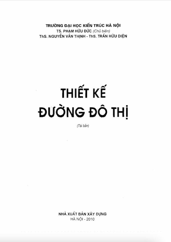 Thiết Kế Đường Đô Thị