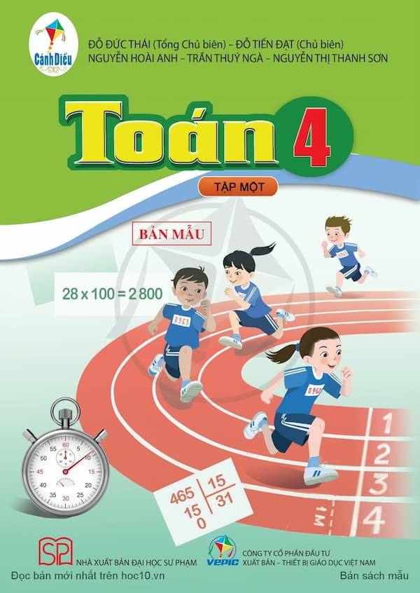 Toán 4 – tập1 – Cánh diều